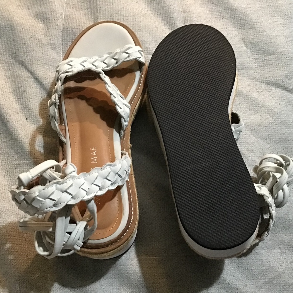 New off white Alias Mae braided platform sandals